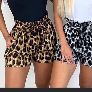 Cheetah print shorts